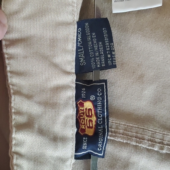 100% Cotton Route 66 khaki color leisure military safari jacket - Picture 8 of 11